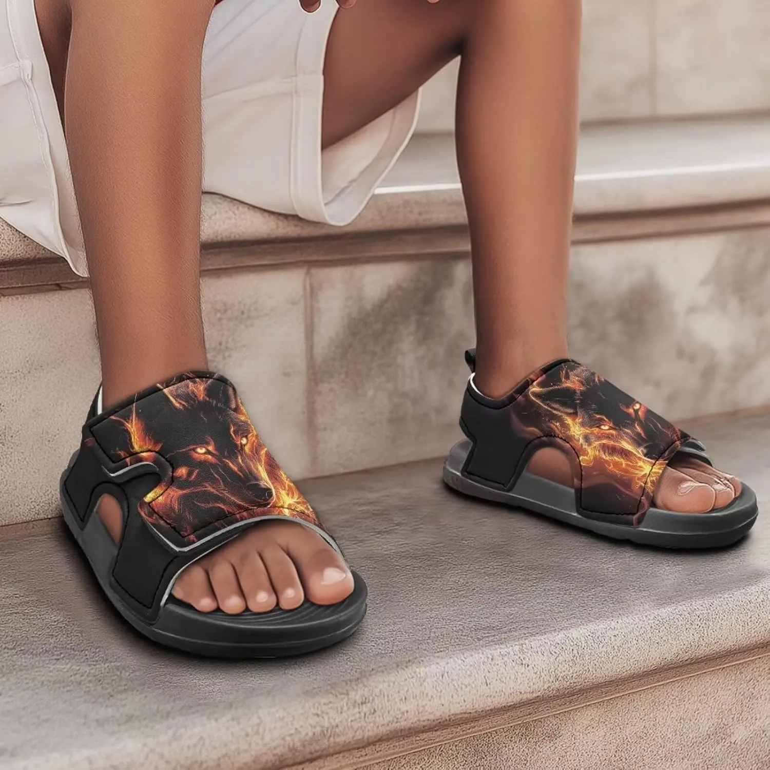 Trendy Sandals for Boy Summer Shoes Outdoor Athletic Kids Casual Sandals
