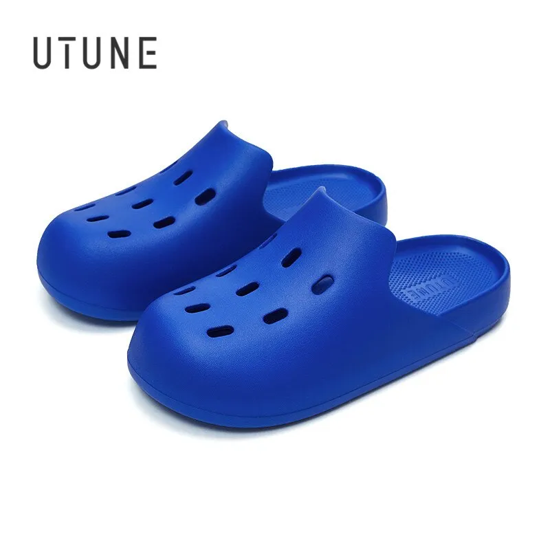 UTUNE Mules Shoes Slippers Indoor Sandals Slides EVA Soft Non-slip Cozy Cloud Feeling