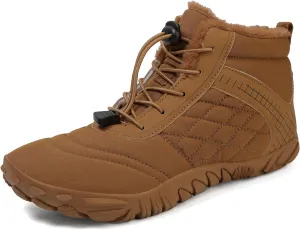 Women Barefoot Shoes Mens Minimalist Wide Toe Box Trail Runner Padded Warm Casual Hiking Cotton Shoes
