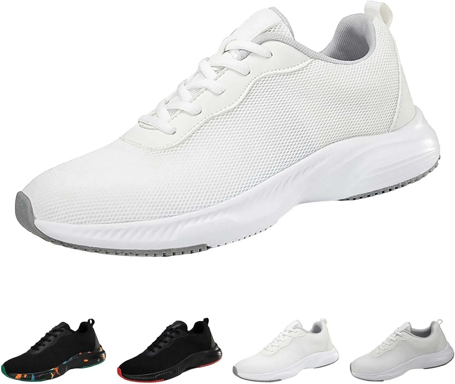 Women Gym Shoes Breathable Mesh Soft Platform Lace Up Sneakers Summer Casual Comfortable Non Slip Running Sport Shoes