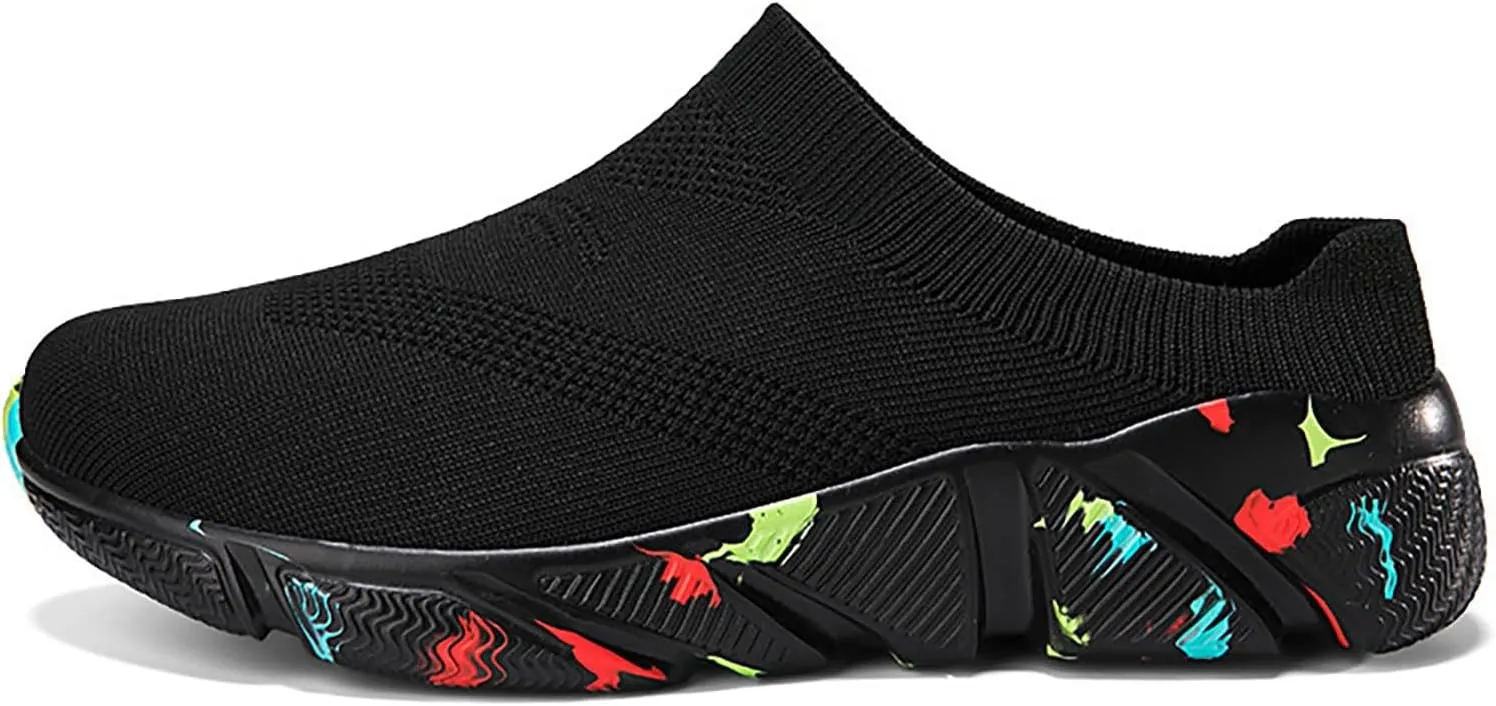 Women Gym Shoes Soft Platform Slip On Breathable Mesh Sneakers Summer Casual Comfortable Non Slip Walking Sport Shoes