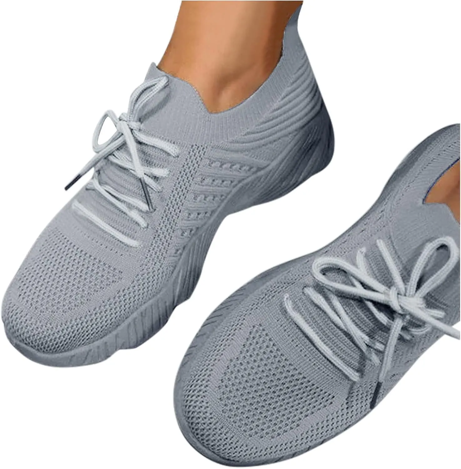 Womens Arch Support Comfortable Walking Shoes Lightweight Mesh Sneakers Slip On Memory Foam Athletic Sports Shoes