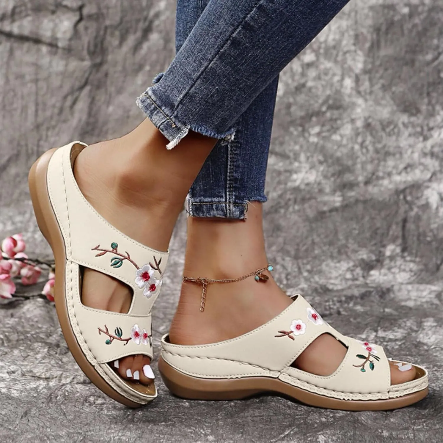 Women's Breathable Casual Sandals Open Toe Flatform Fashion Slides Sandals Dress Sandals Party Dress Sandals