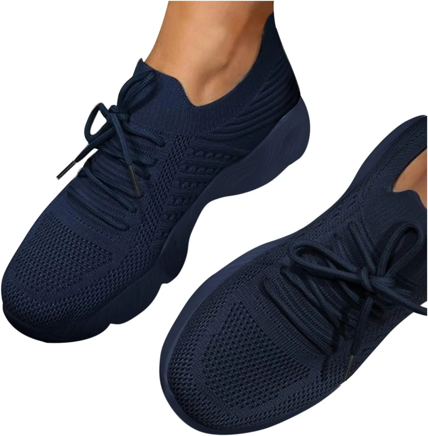Womens Casual Shoes Arch Support Casual Dress Shoes Women's Fashion Sneakers Men's KnitFlex Breeze Mesh Sneakers Oxfords Lace High Top Basketball Shoe Cross Trainer Shoe