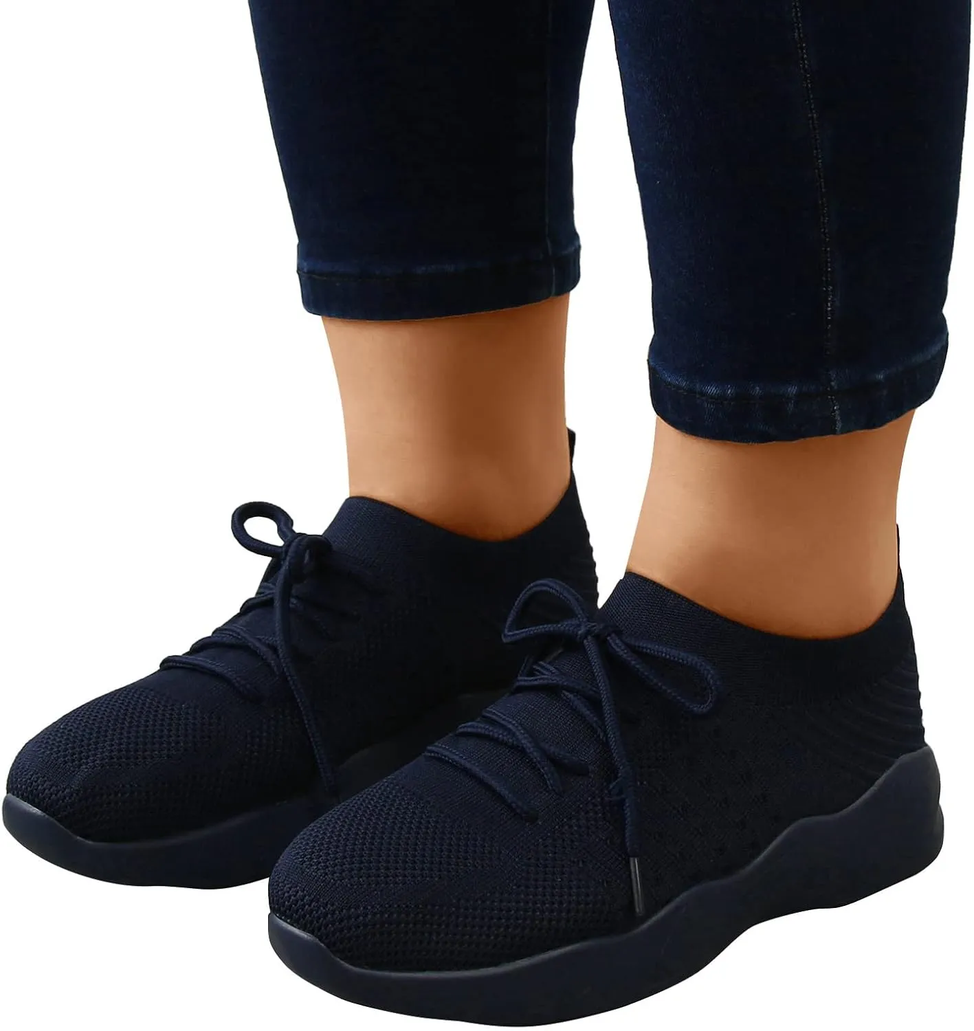 Womens Casual Shoes Arch Support Casual Dress Shoes Women's Fashion Sneakers Men's KnitFlex Breeze Mesh Sneakers Oxfords Lace High Top Basketball Shoe Cross Trainer Shoe