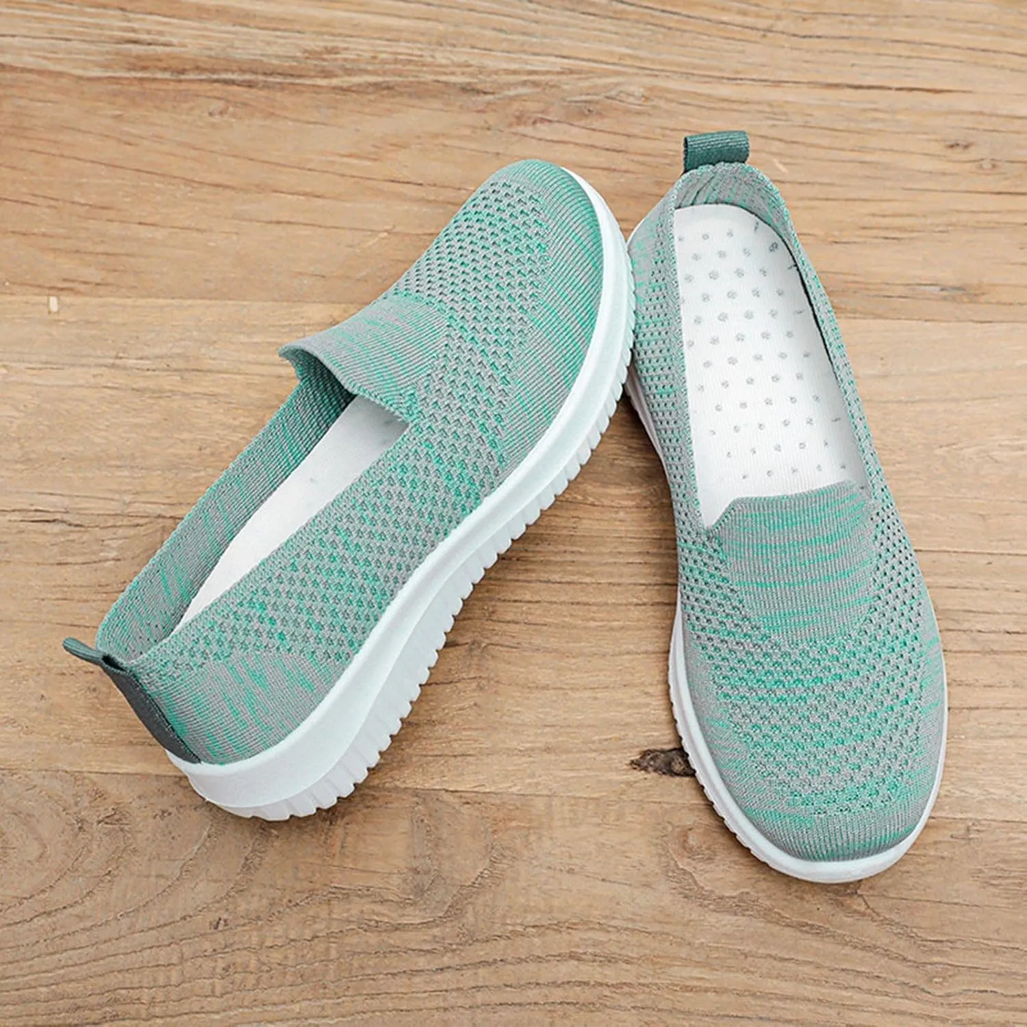 Women's Casual Shoes Breathable Mesh Comfortable Low Heel Daily Wear Spring and Summer Stylish Casual Platform