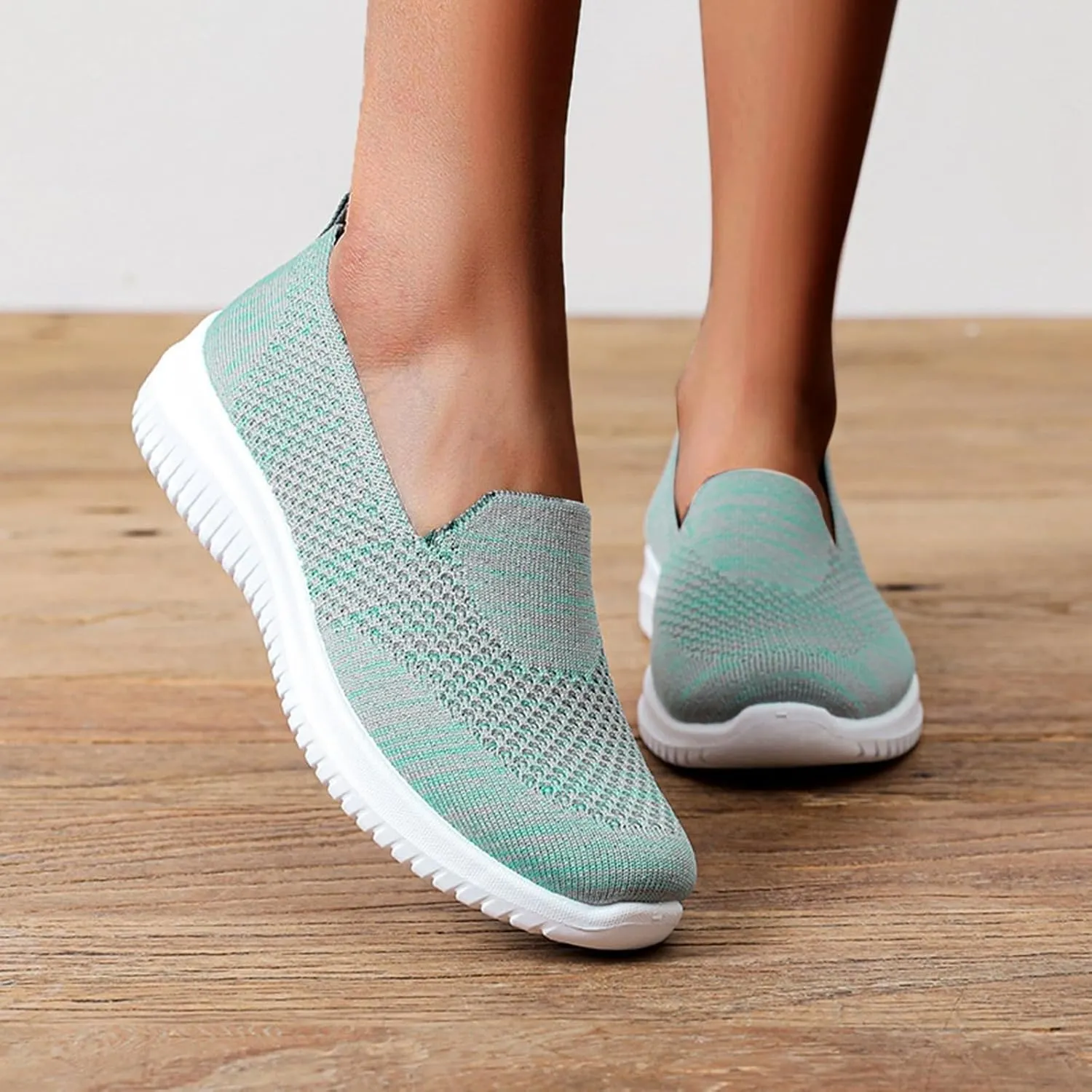 Women's Casual Shoes Breathable Mesh Comfortable Low Heel Daily Wear Spring and Summer Stylish Casual Platform