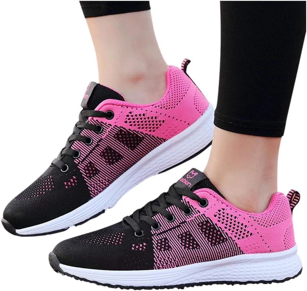 Womens Lace Up Sneakers Women Walking Tennis Shoes Mens Tennis Shoes Sports Men Casual Dress Shoes Casual Sneakers Red Tennis Shoe Cross Trainer Shoe