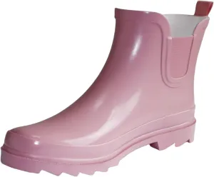 Women's Rubber Rain Boots Waterproof And Anti-slipping Rainboots For Women Stylish Light Ankle Rain Shoes-Runs 1 size samller
