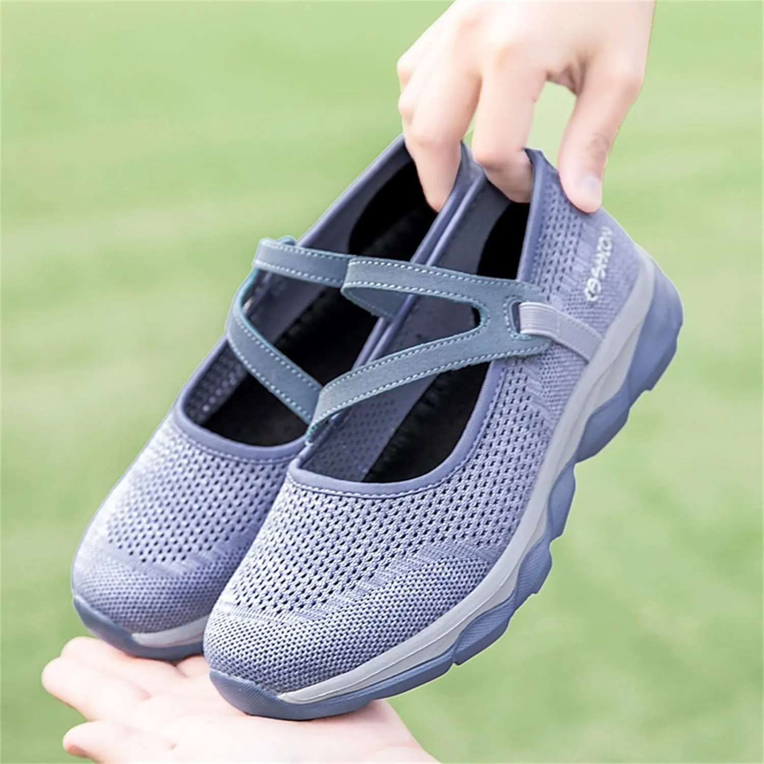 Womens Running Shoes Ladies Fashion Colorblock Mesh Breathable Non Slip Soft Sole Casual Tennis Workout Walking Sneakers