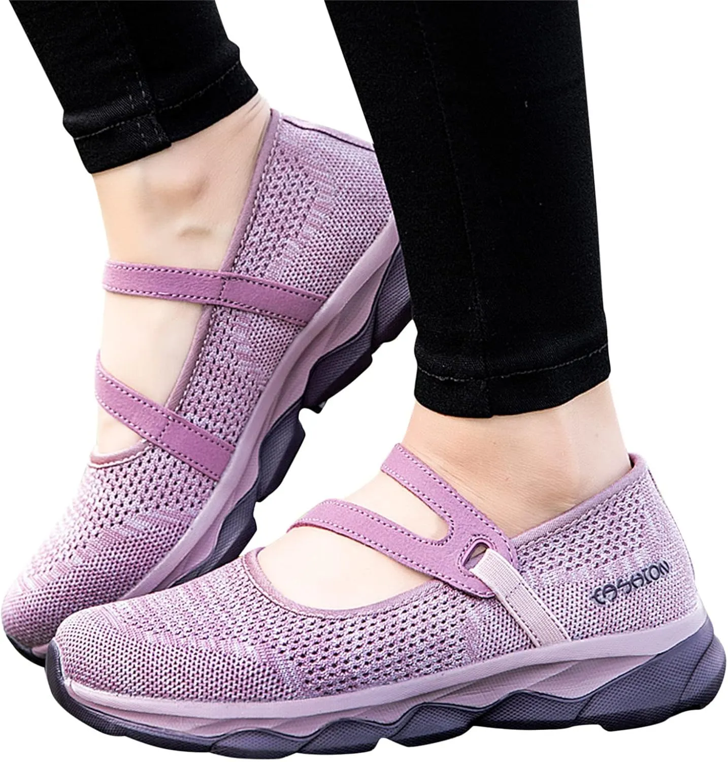 Womens Running Shoes Ladies Fashion Colorblock Mesh Breathable Non Slip Soft Sole Casual Tennis Workout Walking Sneakers