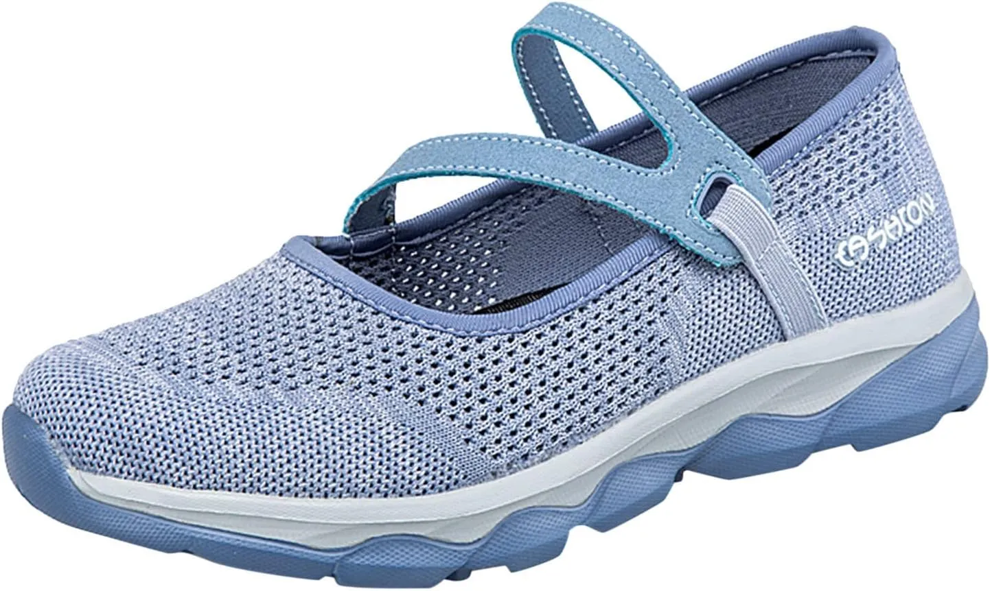 Womens Running Shoes Ladies Fashion Colorblock Mesh Breathable Non Slip Soft Sole Casual Tennis Workout Walking Sneakers