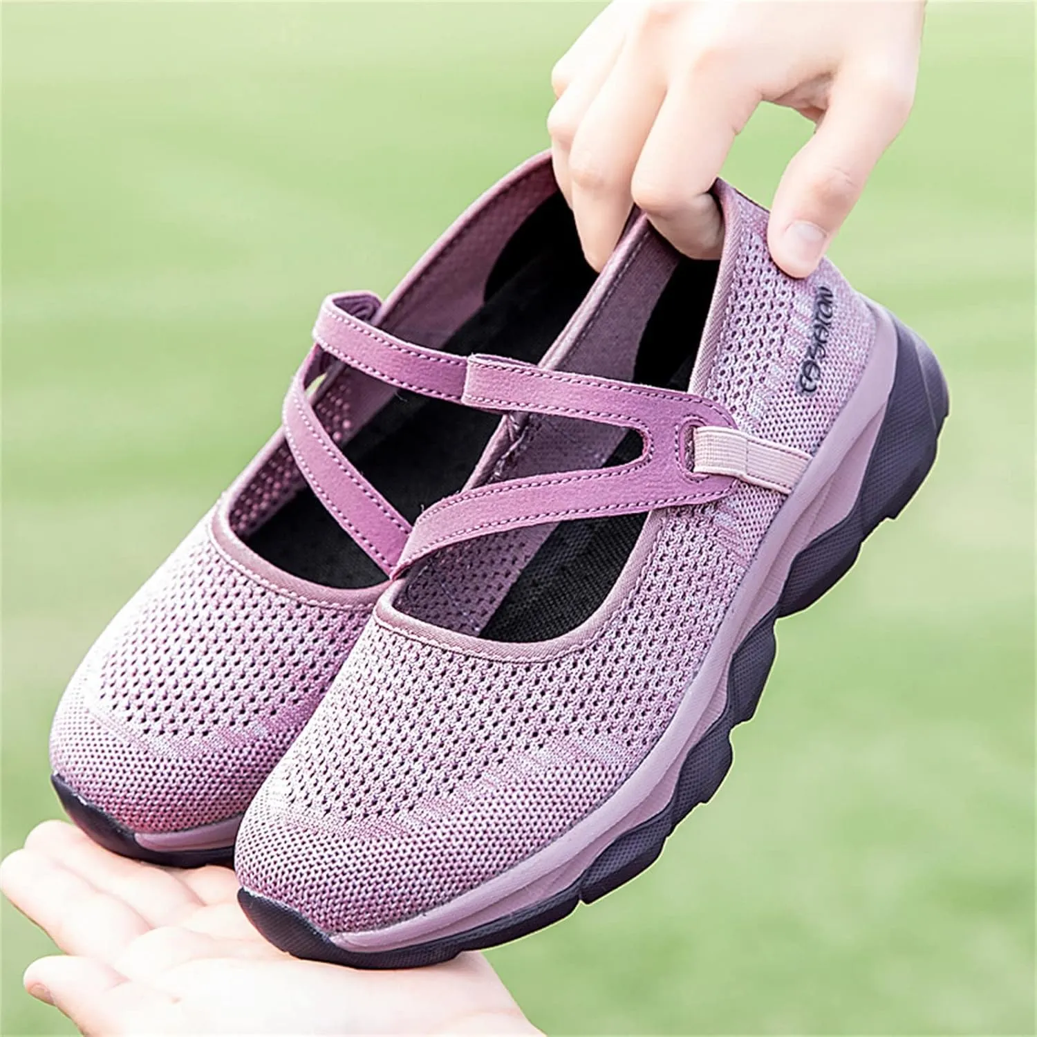 Womens Running Shoes Ladies Fashion Colorblock Mesh Breathable Non Slip Soft Sole Casual Tennis Workout Walking Sneakers
