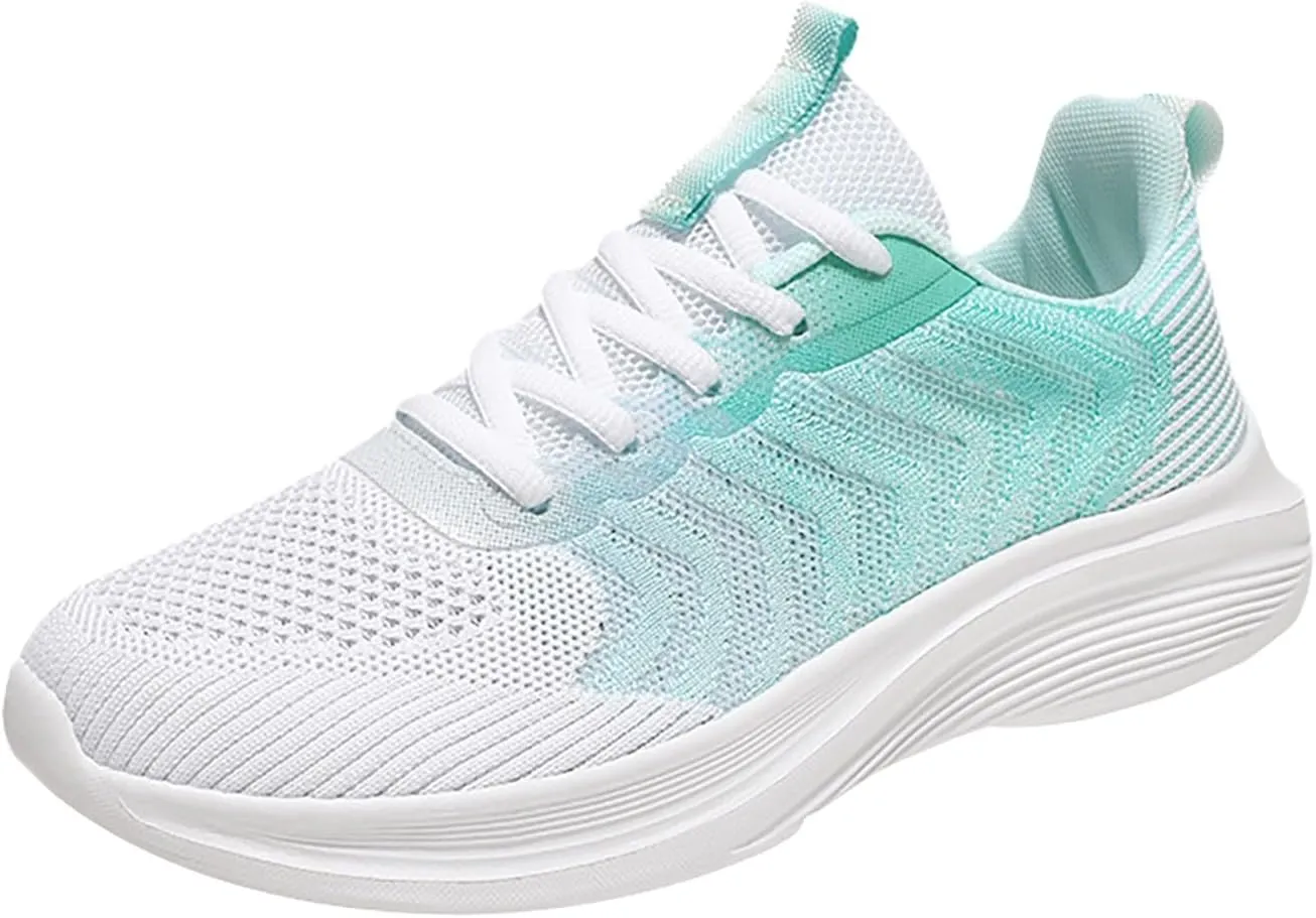 Womens Running Sneakers Breathable Lightweight Mesh Soft Sole Athletic Shoes Business Casual Non Slip Walking Sneakers