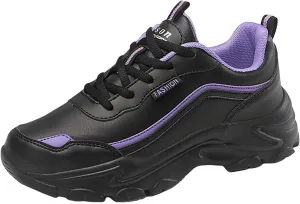 Women's Shoes Sneakers Comfortable Lightweiht Soft Sole Athletic Shoes Casual Fashion Lace Up Non Slip Walking Shoes