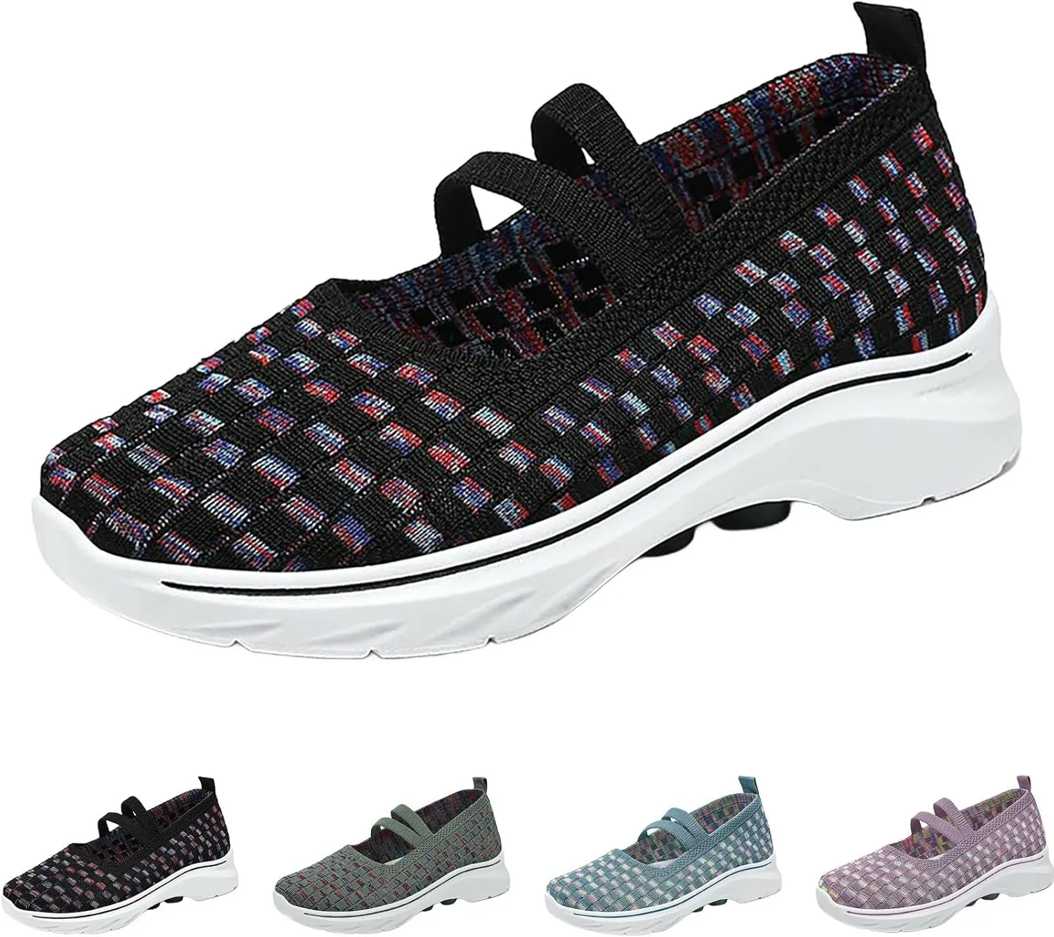 Women's Shoes Sneakers Lightweiht Breathable Mesh Soft Sole Sport Shoes Comfort Casual Non Slip Walking Workout Shoes