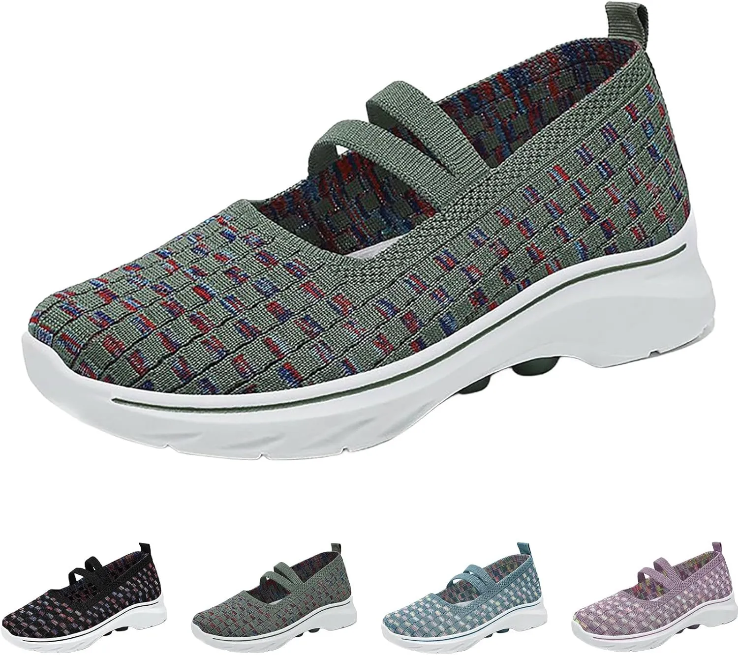 Women's Shoes Sneakers Lightweiht Breathable Mesh Soft Sole Sport Shoes Comfort Casual Non Slip Walking Workout Shoes