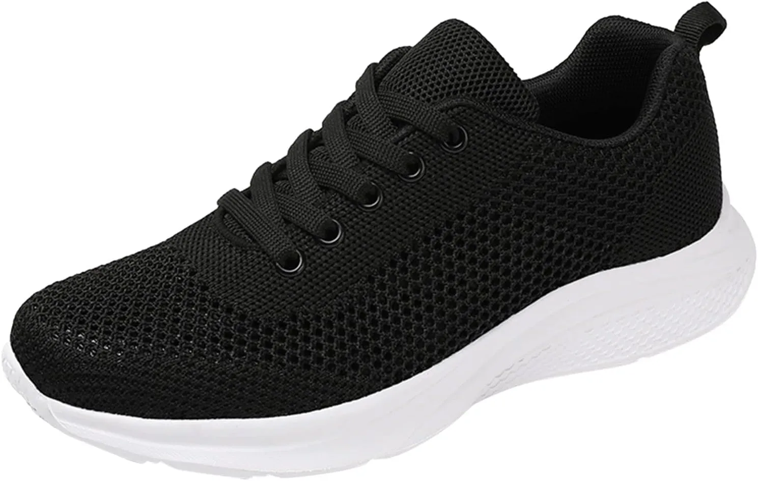 Women's Walking Shoes Mesh Breathable Lightweight Fashion Mens Running Shoes Sports Men's Shoes Casual Waterproof Sneakers Black Tennis Shoe Cross Trainer Shoe