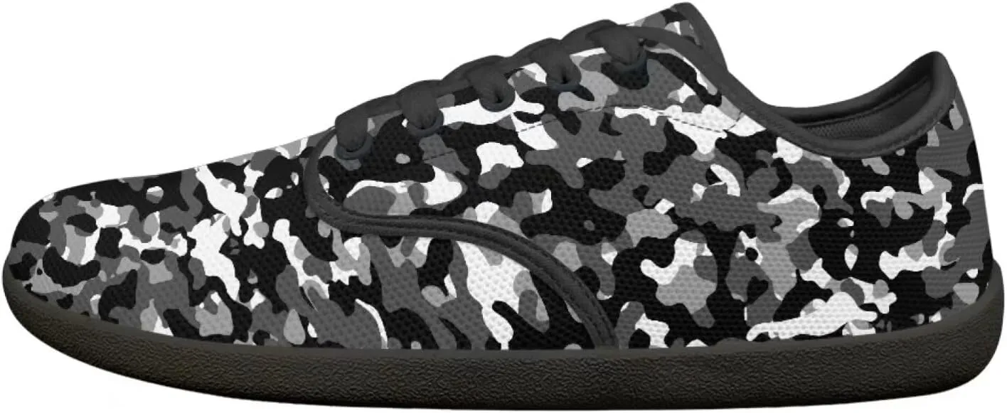 Women's Wide Toe Box Barefoot Shoes Casual Zero Drop Walking Sneakers Lace Up Non Slip Tennis Work Footwear