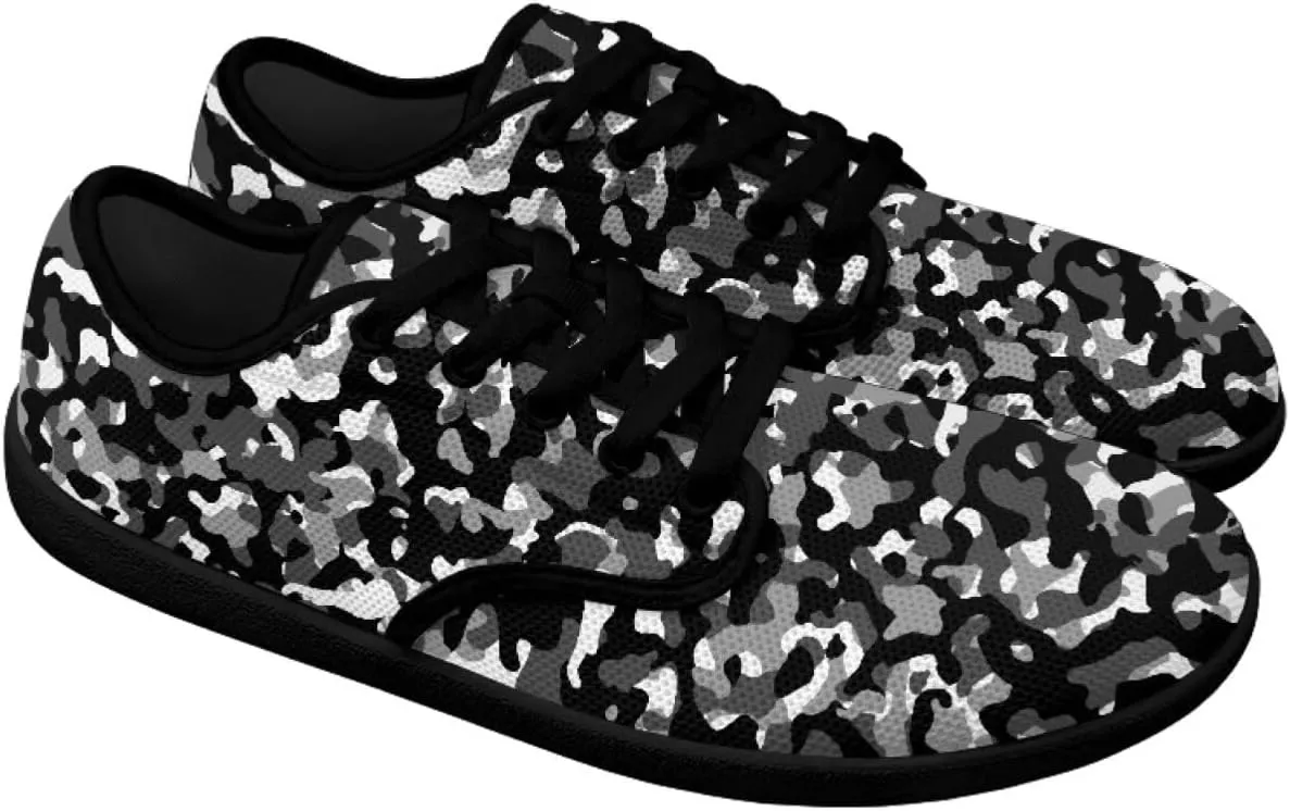 Women's Wide Toe Box Barefoot Shoes Casual Zero Drop Walking Sneakers Lace Up Non Slip Tennis Work Footwear