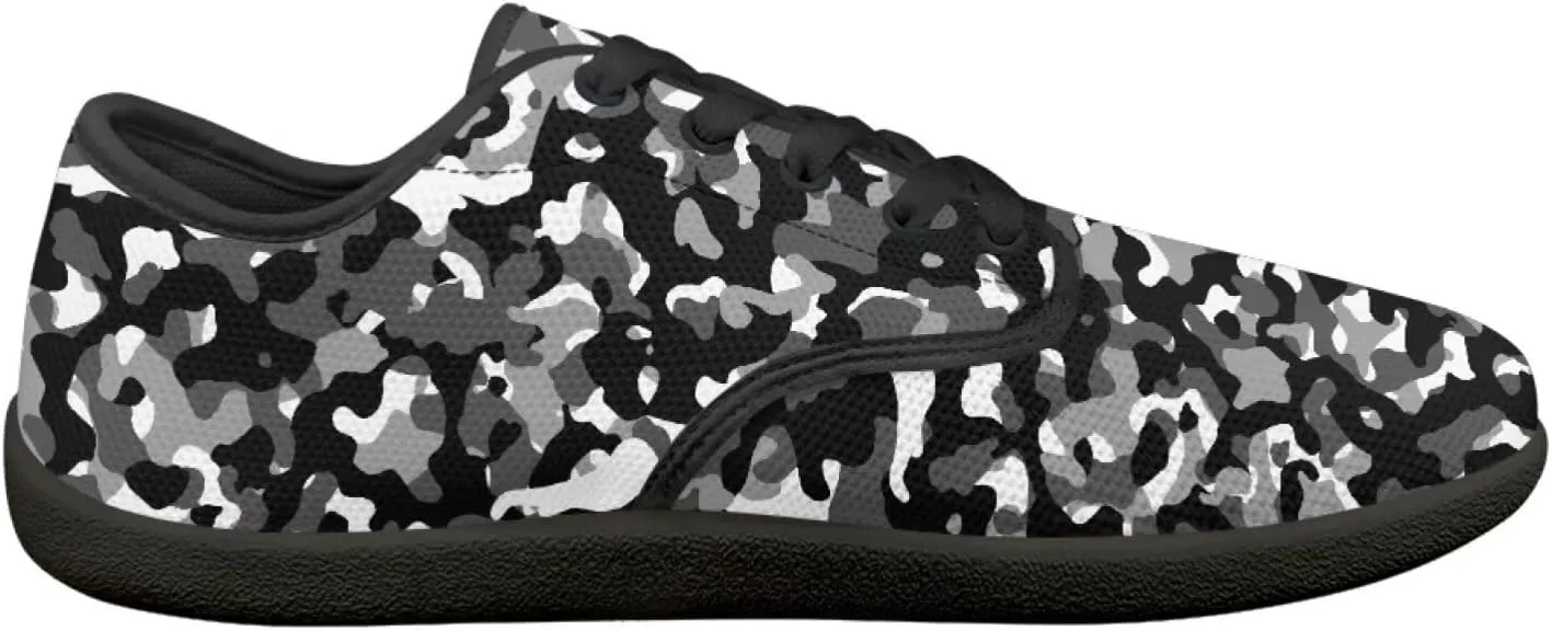 Women's Wide Toe Box Barefoot Shoes Casual Zero Drop Walking Sneakers Lace Up Non Slip Tennis Work Footwear
