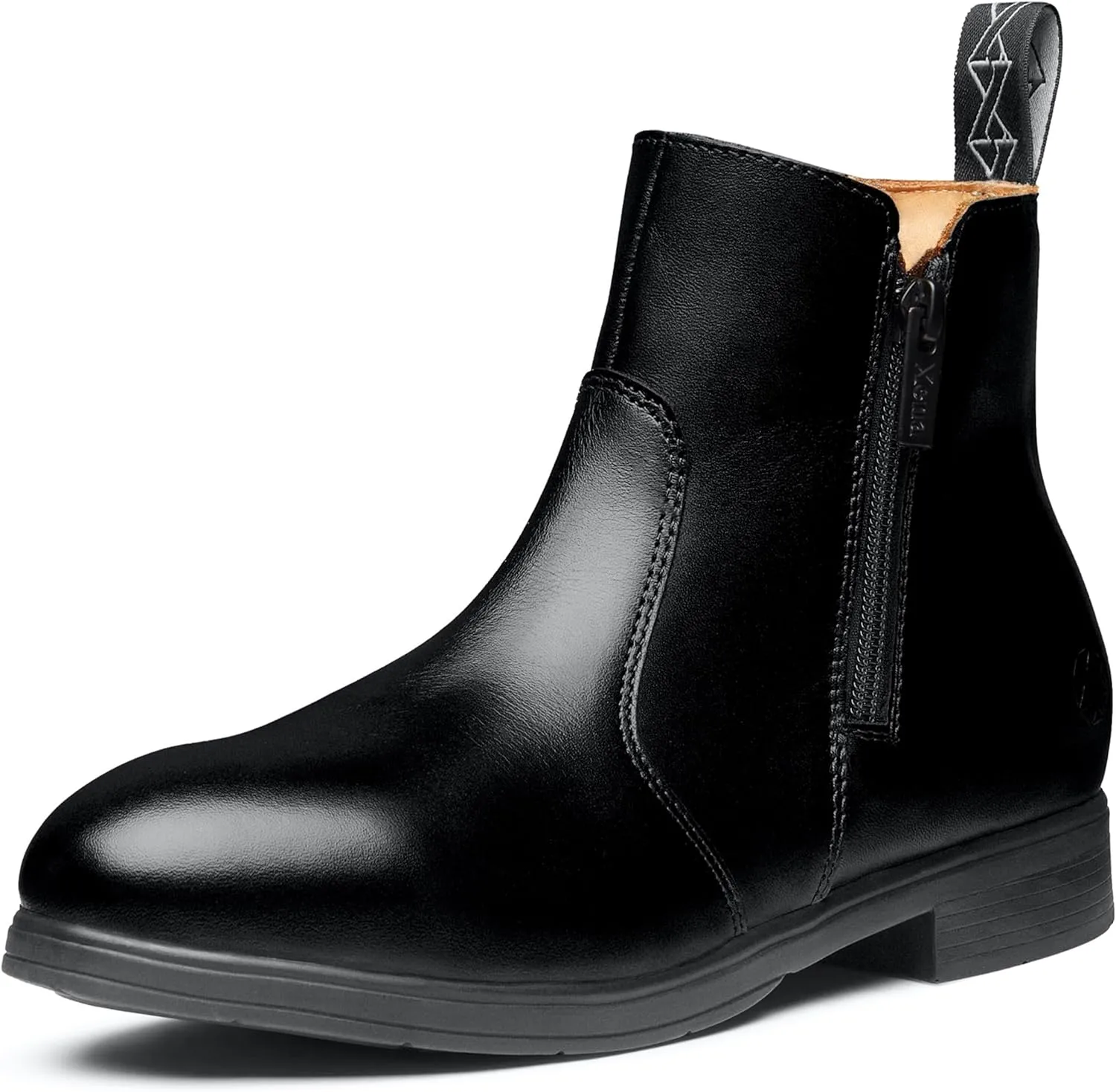 XENA Omega Womens Safety Steel Toe Work Boots, Stylish Leather, Lightweight, Breathable, Comfortable, Slip Resistant, Side Zipper, ASTM F2413-18 Certified, OSHA Compliant, EH Rated