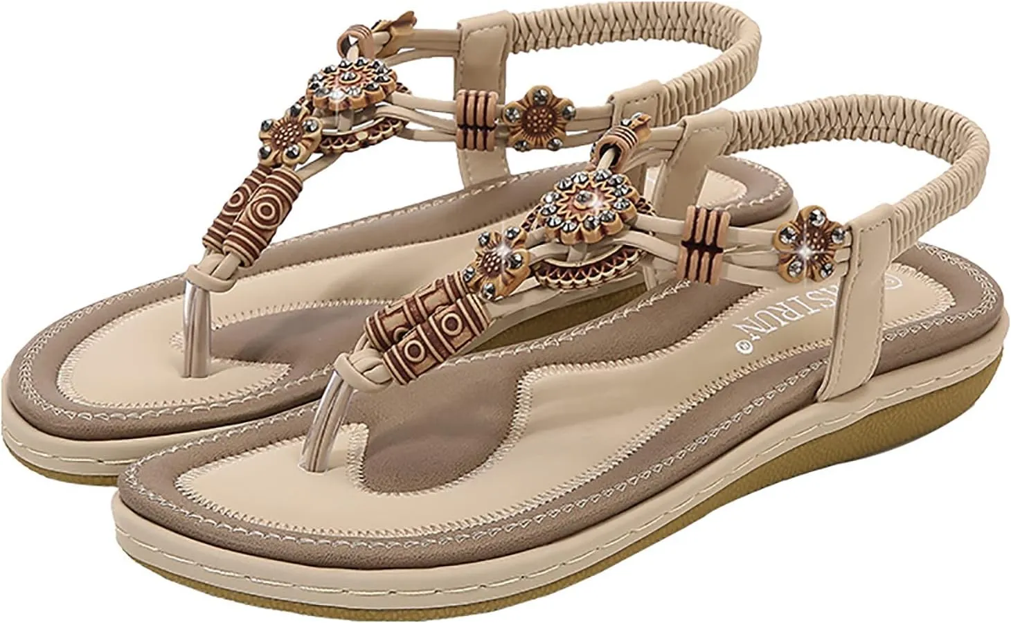 Yoga Mat Comfortable Flat Sandal for Women Fashion Versatile Leather Cool Shoes Soft Soled Sandals for Women